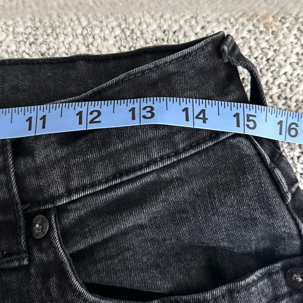 True Religion Jeans Mens 31 Black Denim Ricky‎ Relaxed Straight Flap Pocket